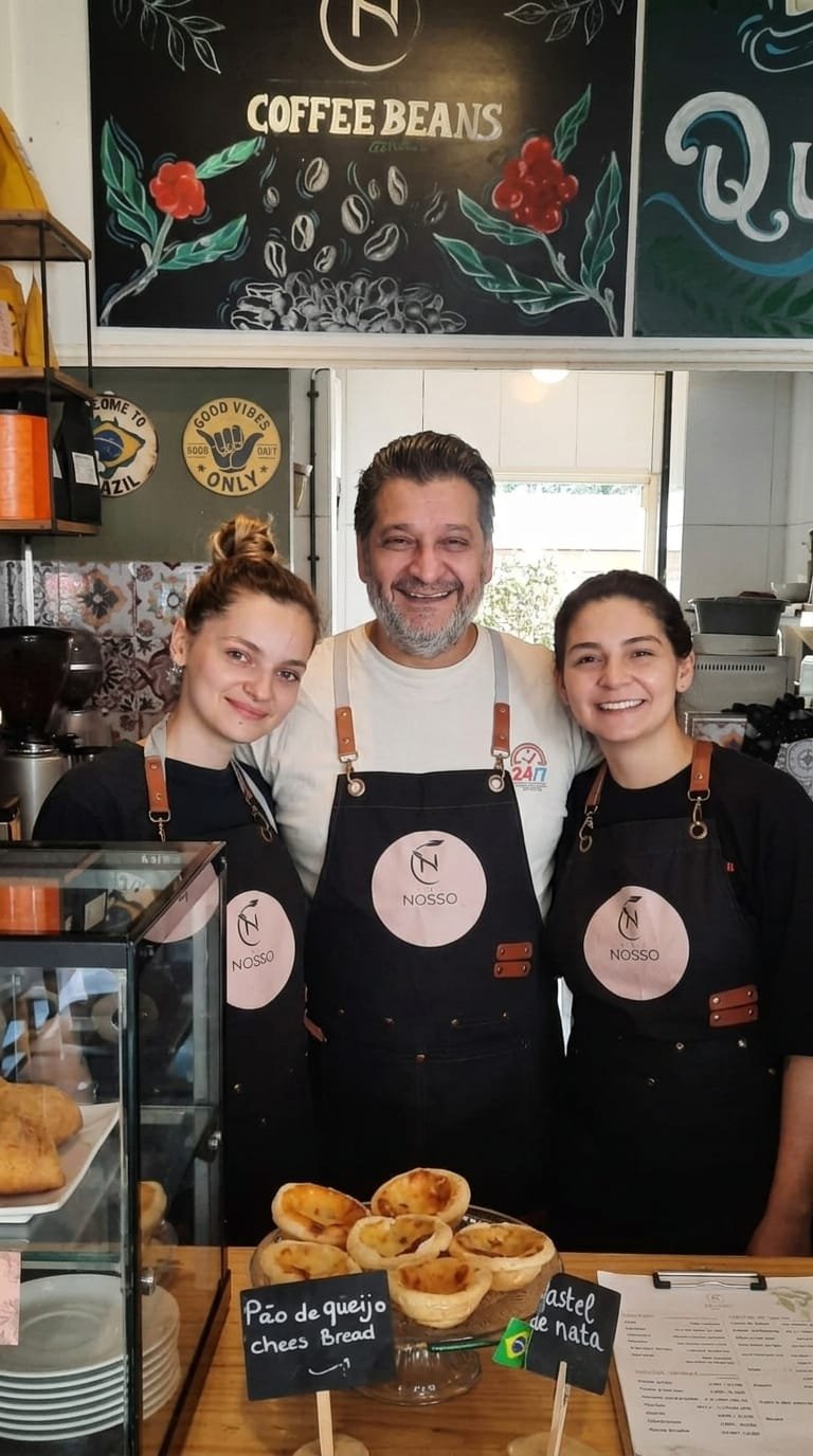 Café Nosso baristas preparing coffee